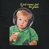  Áo thun ADLV - Acmé de la vie Baby Face Headset Boy Lettering Black 