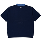  Áo Sweater ADLV - Acmé de la vie Knit Zip Up Wave Pattern Navy 