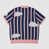  Áo Sweater ADLV - Acmé de la vie Cloud Logo Short Sleeve Knit Navy 
