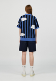  Áo Sweater ADLV - Acmé de la vie Cloud Logo Short Sleeve Knit Black 