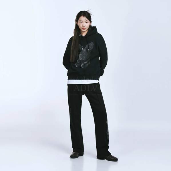  Hoodie Acmé de la vie - ADLV Fuzzy Rabbit Black 