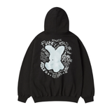  Hoodie Acmé de la vie - ADLV Doodle Rabbit Black 