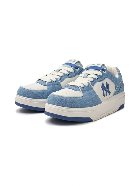  Giày MLB Korea Chunky Liner Denim Basic New York Yankees Blue - 3ASXCVT4N-50BLS 