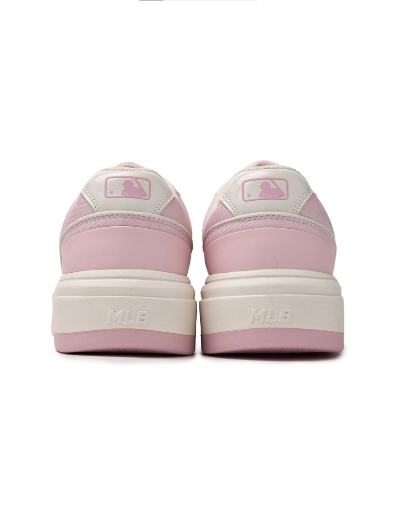 ★MLB Korea★ Vintage lettering CLE Pink 3ABKH015N-45PKS Giày MLB Korea Chunky Liner Classic Mono NY Pink - 3ASXCMN4N