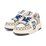  Giày MLB Cổ Cao Korea Chunky Liner Mid Classic Monogram Boston Red Sox L.Beige - 3ASXLM13N-43BGL 