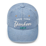  Nón Lưỡi Trai MLB Color Denim Unstructured Ball Cap New York Yankees 3ACPD035N-50BLL 