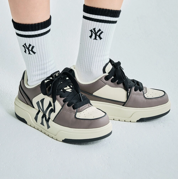 Giày MLB Chunky Liner Basic New York Yankees Charcoal Brown - 3ASXCLB3N-50CGS