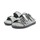  Dép MLB Double Slide Jacquard Diamond Monogram New York Yankees Black - 3ALPCTM33-50BKS 