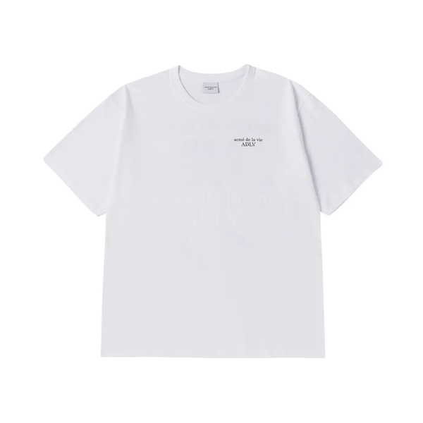  Áo thun Acmé de la vie - ADLV Ribbon Basic Logo White 