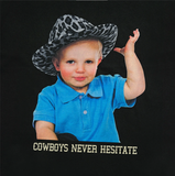  Áo thun Acmé de la vie - ADLV Baby Face Cowboy Lettering Black 