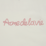 Áo thun ADLV - Acmé de la vie Chain Embossing Script Printing Cream 