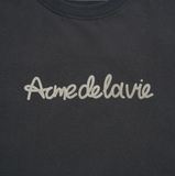  Áo thun ADLV - Acmé de la vie Chain Embossing Script Printing Grey 