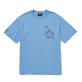  Áo thun MLB Megalogo Paisley LA Dodgers L.Blue - 3ATSI0124-07BLL 