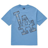  Áo thun MLB Megalogo Paisley LA Dodgers L.Blue - 3ATSI0124-07BLL 