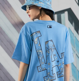  Áo thun MLB Megalogo Paisley LA Dodgers L.Blue - 3ATSI0124-07BLL 
