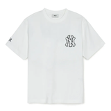  Áo thun MLB Basic Street Logo Over Fit Tshirt New York Yankees - 3ATSB0353-50WHS 