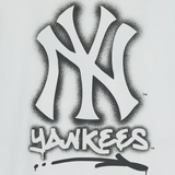  Áo thun MLB Basic Street Logo Over Fit Tshirt New York Yankees - 3ATSB0353-50WHS 