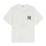  Áo thun MLB Denimlike Monotive Over Fit Tshirt NY Yankees - 3ATSM1053-50IVS 