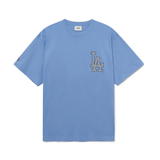  Áo thun MLB Checkerboard Clipping Logo LA Dodgers L.Cobalt Blue - 3ATSO0233-07CBL 