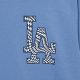  Áo thun MLB Checkerboard Clipping Logo LA Dodgers L.Cobalt Blue - 3ATSO0233-07CBL 