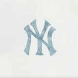  Áo thun MLB Denimlike Monogram Big Lux Over Fit Tshirt New York Yankees 3ATSM0953-50IVS 