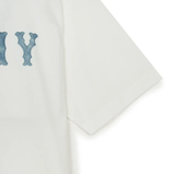  Áo thun MLB Basic Coopers Denimlike Logo Overfit Tshirt New York Yankees 3ATSB1053-50IVS 