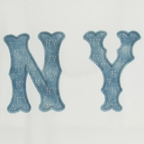  Áo thun MLB Basic Coopers Denimlike Logo Overfit Tshirt New York Yankees 3ATSB1053-50IVS 