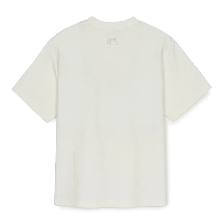  Áo thun MLB Dia Monogram Tonal Jacquard Over Fit T Shirts NY Yankees 3ATSM1353-50IVS 
