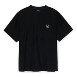  Áo thun MLB Dia Monogram Tonal Jacquard Over Fit T Shirts NY Yankees 3ATSM1353-50BKS 