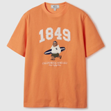  Áo Thun WHOAU (SPAO) - [Unisex] Steve Patch Tshirt Orange - WHRAE2353U 