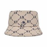  Nón Bucket MLB - Monogram Bucket Hat New York Yankees - 3AHTM032N-50BGS 