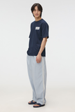  Áo Thun WHOAU (SPAO) - [Unisex] Woody SURFING Short Sleeve T-shirt Navy - SPRPF24C54 