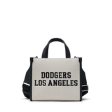  Túi MLB Korea - VARSITY JACQUARD CANVAS SMALL TOTE BAG LOS ANGELES DODGERS - 3AORS024N-07CRM 