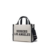  Túi MLB Korea - VARSITY JACQUARD CANVAS SMALL TOTE BAG LOS ANGELES DODGERS - 3AORS024N-07CRM 