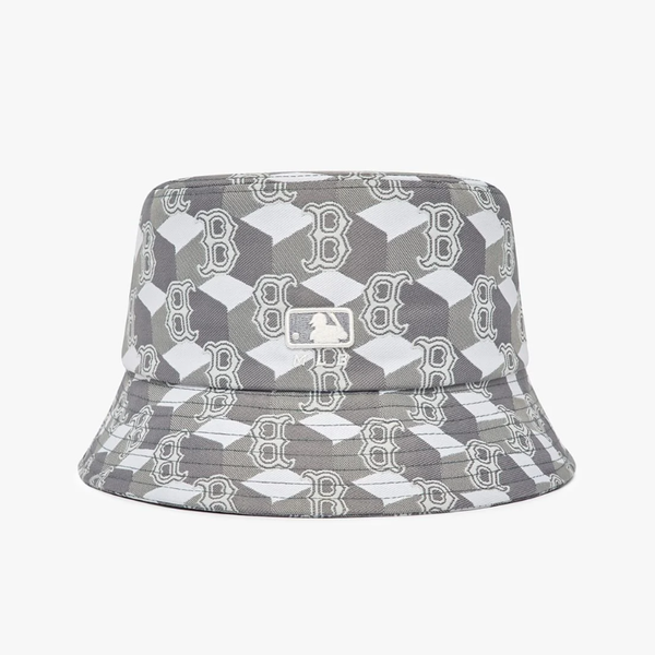 Nón Bucket MLB Cube Monogram Hat Boston Red Sox 3AHTM033N 43GRS