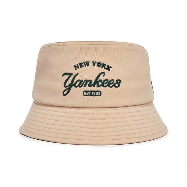Nón Bucket MLB - Varsity Lettering Bucket Hat New York Yankees L.Sand - 3AHTV013N-50SAL
