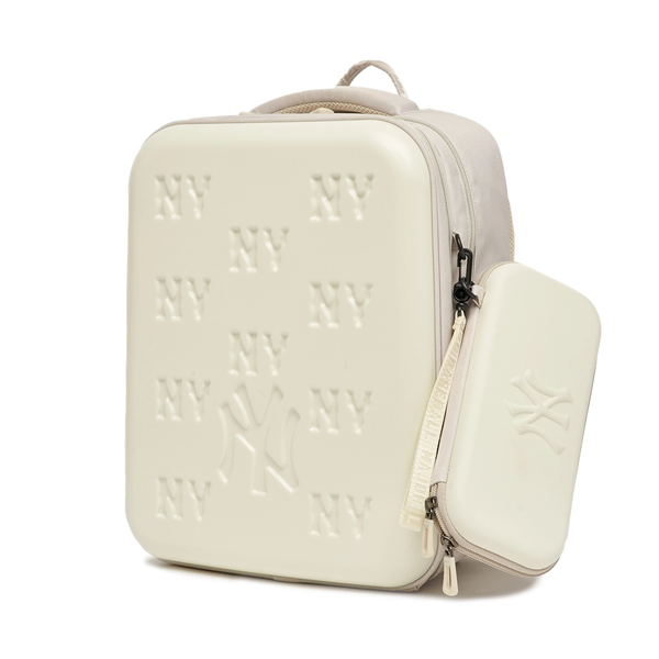 Balo MLB Korea - Slugger Backpack New York Yankees L.Beige - 7ABKM013N-50BGL