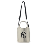 Túi Đeo Chéo MLB Korea - Basic Big Logo Knit Cross Bag NY Yankees Cream - 3ACRS034N-50CRD 