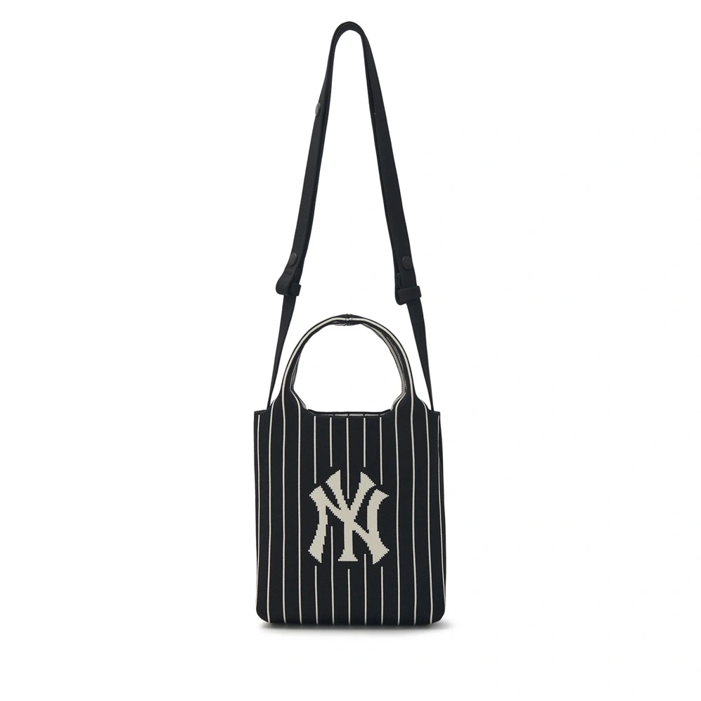  Túi Đeo Chéo MLB Korea - Basic Big Logo Knit Cross Bag NY Yankees Black - 3ACRS034N-50BKS 