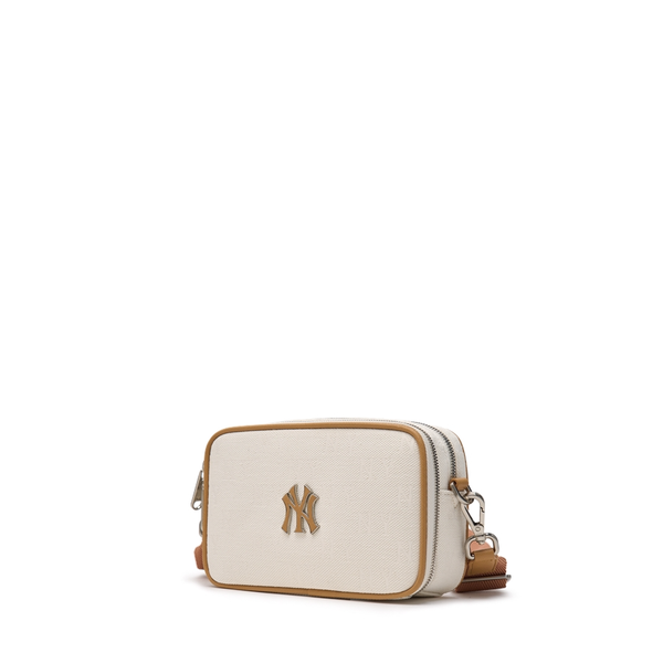 Túi MLB Korea - Monogram Jacquard Mini Cross Bag NY Yankees Cream - 3ACRS014N-50CRD