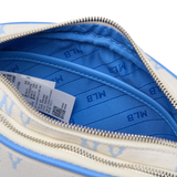  Túi MLB Korea - Monogram Jacquard Mini Cross Bag NY Yankees Sky Blue - 3ACRS014N-50SBD 