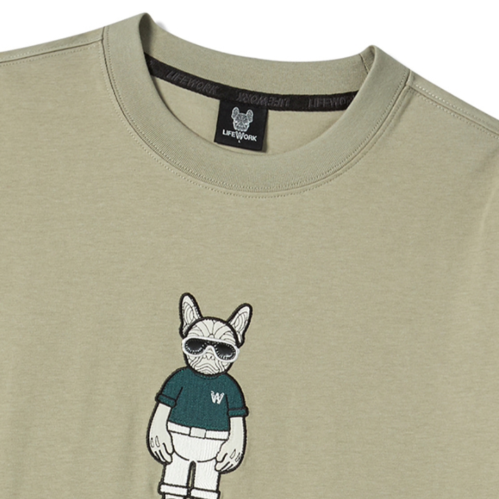  Áo Thun LifeWork - [Unisex] Figure Hipdog Short Sleeve T-Shirt White -  LW252TS108 