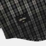  Áo Sơ Mi [Unisex] Badblood - Vintage Billy Check Shirt Large Fit Brown - w-tee25-026 