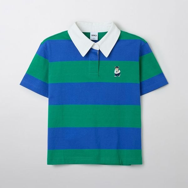 Áo Polo WHOAU [Nữ] - (Woody) Rugby Crop Short Sleeve T-Shirt - SPHWF24G51