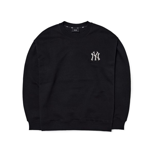  ÁO SWEATER MLB - Classic MONOGRAM Big Logo Overfit Sweatshirts NEW YORK YANKEES - 3AMTM0124-50BKS 