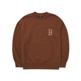  Áo Sweater MLB Korea - Cube MONOGRAM Big Logo Overfit Sweatshirts NEW YORK YANKEES - 3AMTM0624-43BRD 