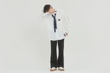  Áo Sơ Mi RMTCRW [ROMANTIC CROWN] - PIPING TIE SHIRT WHITE 