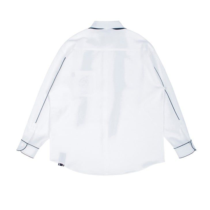  Áo Sơ Mi RMTCRW [ROMANTIC CROWN] - PIPING TIE SHIRT WHITE 