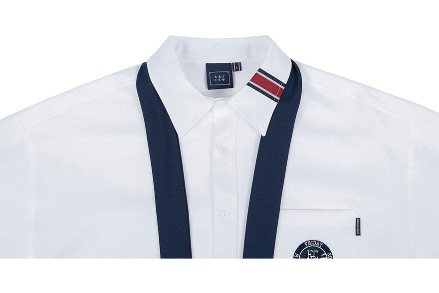  Áo Sơ Mi RMTCRW [ROMANTIC CROWN] - PIPING TIE SHIRT WHITE 