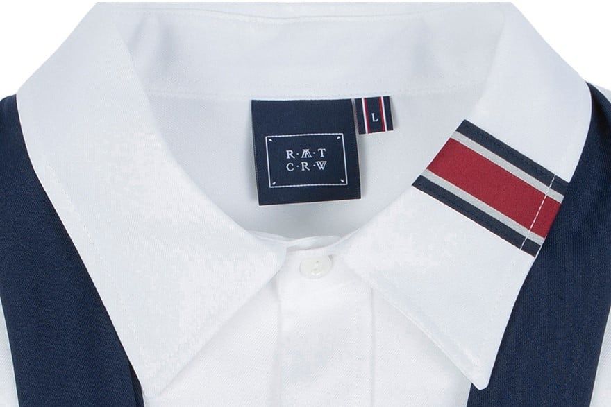  Áo Sơ Mi RMTCRW [ROMANTIC CROWN] - PIPING TIE SHIRT WHITE 